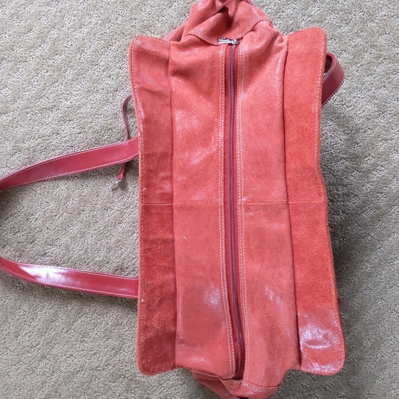 Tommy & Kate Red Leather Bag, - Picture 7 of 14